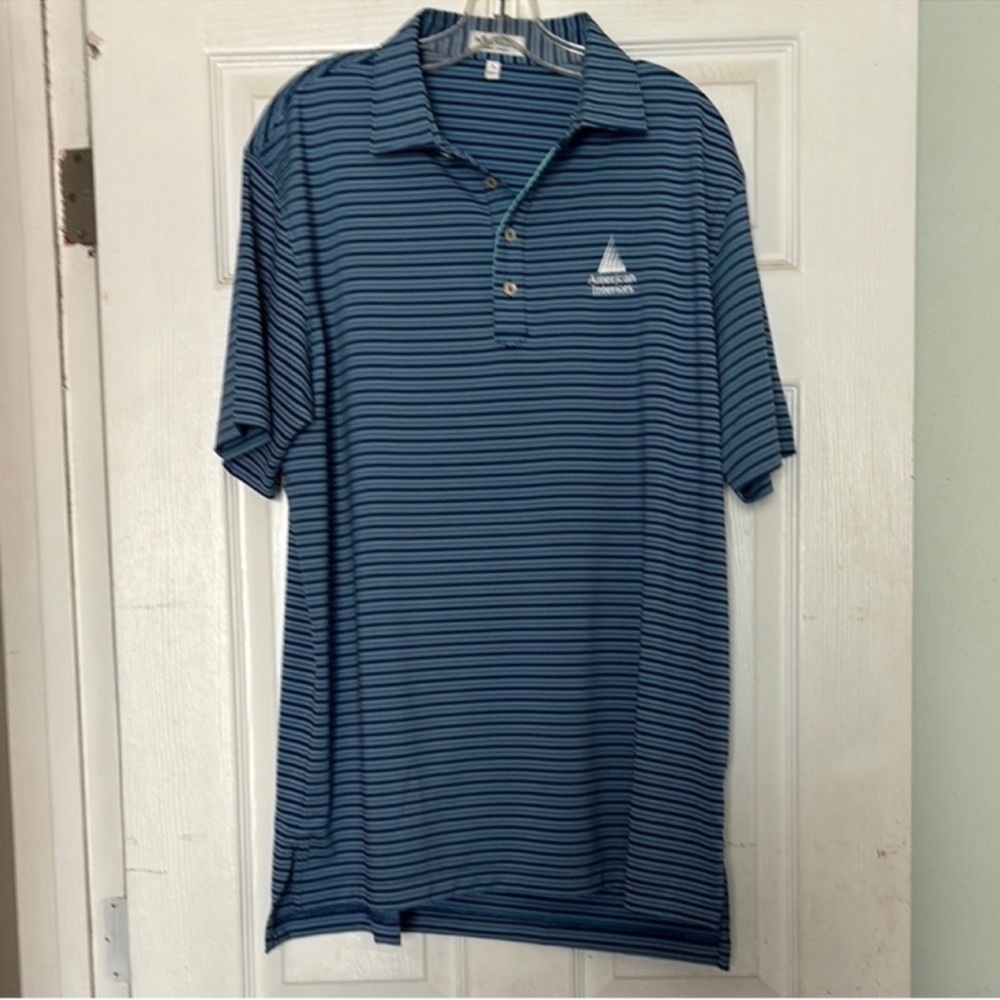 Peter Millar Blue Classic Polo Shirt